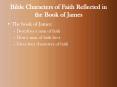 Bible Characters of Faith Reflected in the Book of James