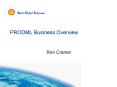 PRODML Business Overview