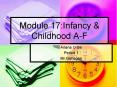 Module 17:Infancy