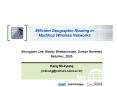 Efficient Geographic Routing in Multihop Wireless Networks