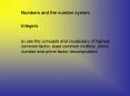 Numbers and the number system