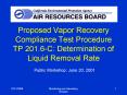 Proposed Vapor Recovery Compliance Test Procedure TP 201'6C: Determination of Liquid Removal Rate
