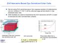ZnO Nanowire Based Dye Sensitized Solar Cells