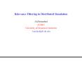 Relevance Filtering in Distributed Simulation