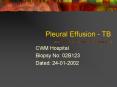Pleural Effusion TB