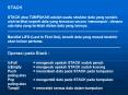 STACK STACK atau TUMPUKAN adalah suatu struktur data yang seolaholah terlihat seperti data yang ters