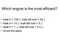 Which engine is the most efficient
