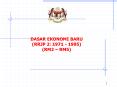 DASAR EKONOMI BARU RRJP 2: 1971 1995 RM2 RM5