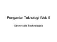 Pengantar Teknologi Web 5