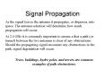 Signal Propagation