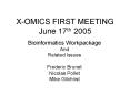 XOMICS FIRST MEETING June 17th 2005