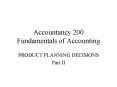 Accountancy 200 Fundamentals of Accounting