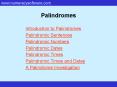 Palindromes