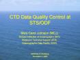 CTD Data Quality Control at STSODF