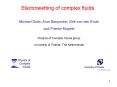 Electrowetting of complex fluids