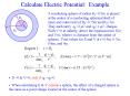 Calculate Electric Potential: Example
