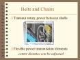 Transmit rotary power between shafts