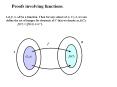 Proofs involving functions'