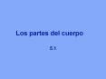 Los partes del cuerpo