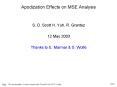 Apodization Effects on MSE Analysis