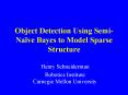 Object Detection Using SemiNave Bayes to Model Sparse Structure