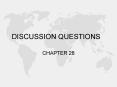 DISCUSSION QUESTIONS