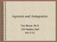 Agonists and Antagonists