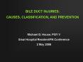 BILE DUCT INJURIES: