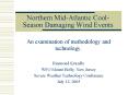 Northern MidAtlantic CoolSeason Damaging Wind Events