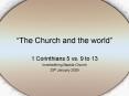 The Church and the world