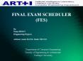 FINAL EXAM SCHEDULER FES