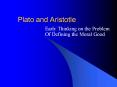 Plato and Aristotle