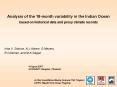 Analysis of the 18month variability in the Indian Ocean