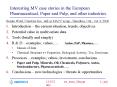 Interesting MV case stories in the European Pharmaceutical, Paper and Pulp, and other industries'