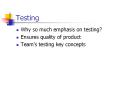 Testing