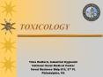 TOXICOLOGY