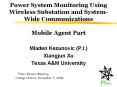 Power System Monitoring Using Wireless Substation and SystemWide Communications Mobile Agent Part