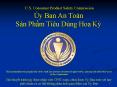 U'S' Consumer Product Safety Commission y Ban An Ton Sn Phm Tiu Dng Hoa K