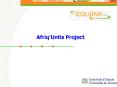 Afriq'Units Project