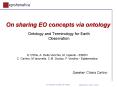 On sharing EO concepts via ontology