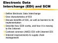 Electronic Data Interchange EDI and SCM
