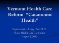 Vermont Health Care Reform Catamount Health