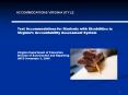 Test Accommodations for Students with Disabilities in Virginias Accountability Assessment System