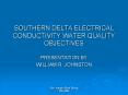 SOUTHERN DELTA ELECTRICAL CONDUCTIVITY WATER QUALITY OBJECTIVES