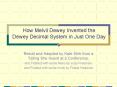 How Melvil Dewey Invented the Dewey Decimal System in Just One Day