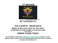 95TH DIVISION IT POLO SHIRTS $25'00 EACH Black is the only color for the shirt' A PORTION OF WHICH G