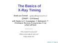 The Basics of XRay Timing