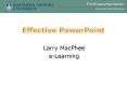 Effective PowerPoint