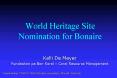 World Heritage Site Nomination for Bonaire