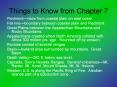 Things to Know from Chapter 7